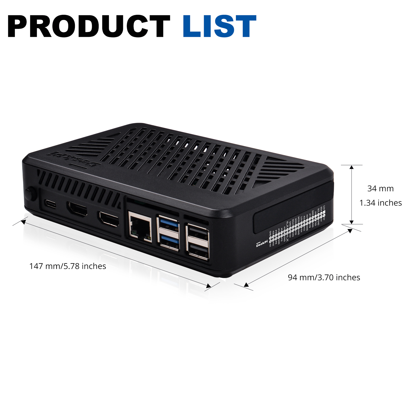 DeskPi Lite Pi 5 Case with retail packaging