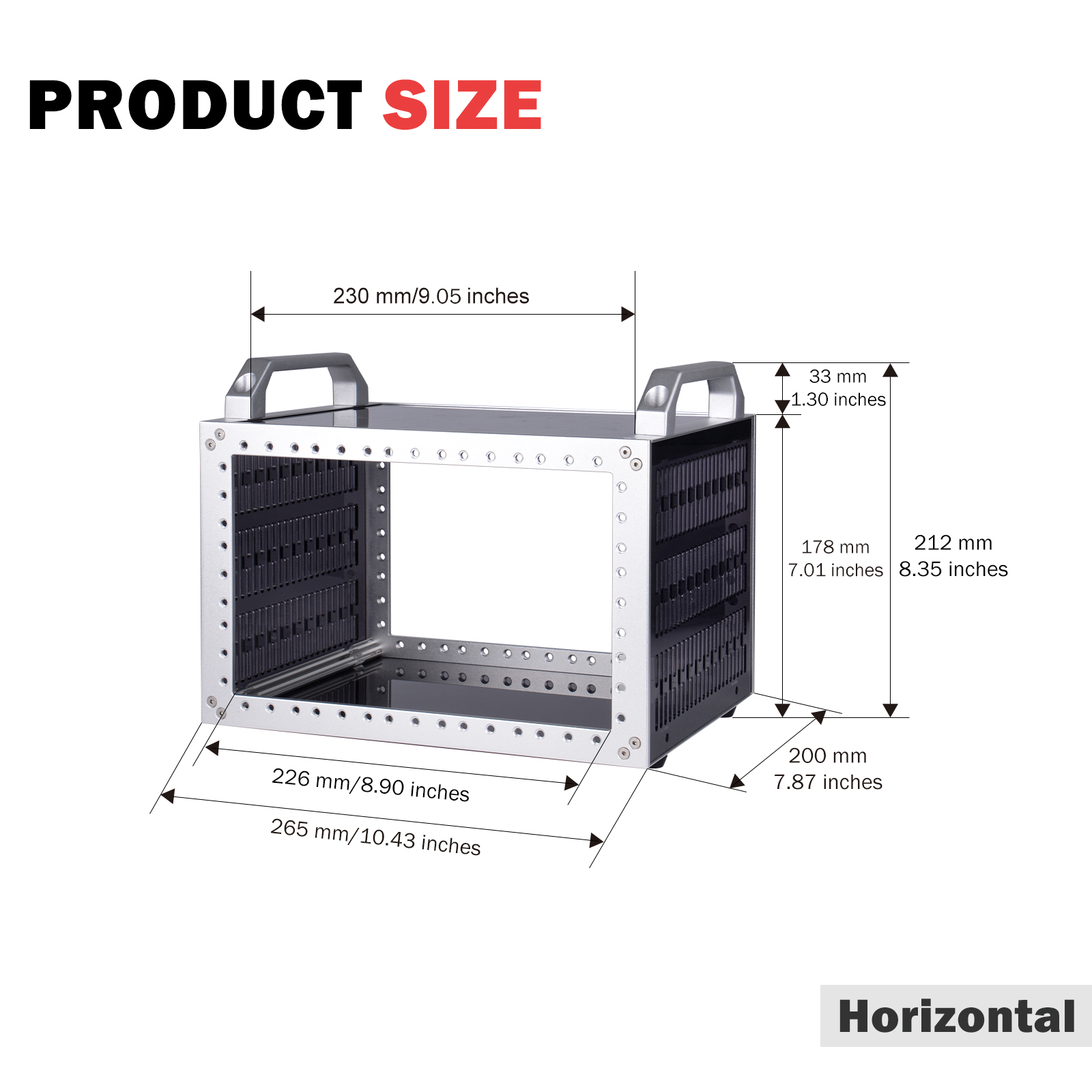 RackMate TT Horizontal Dimensions
