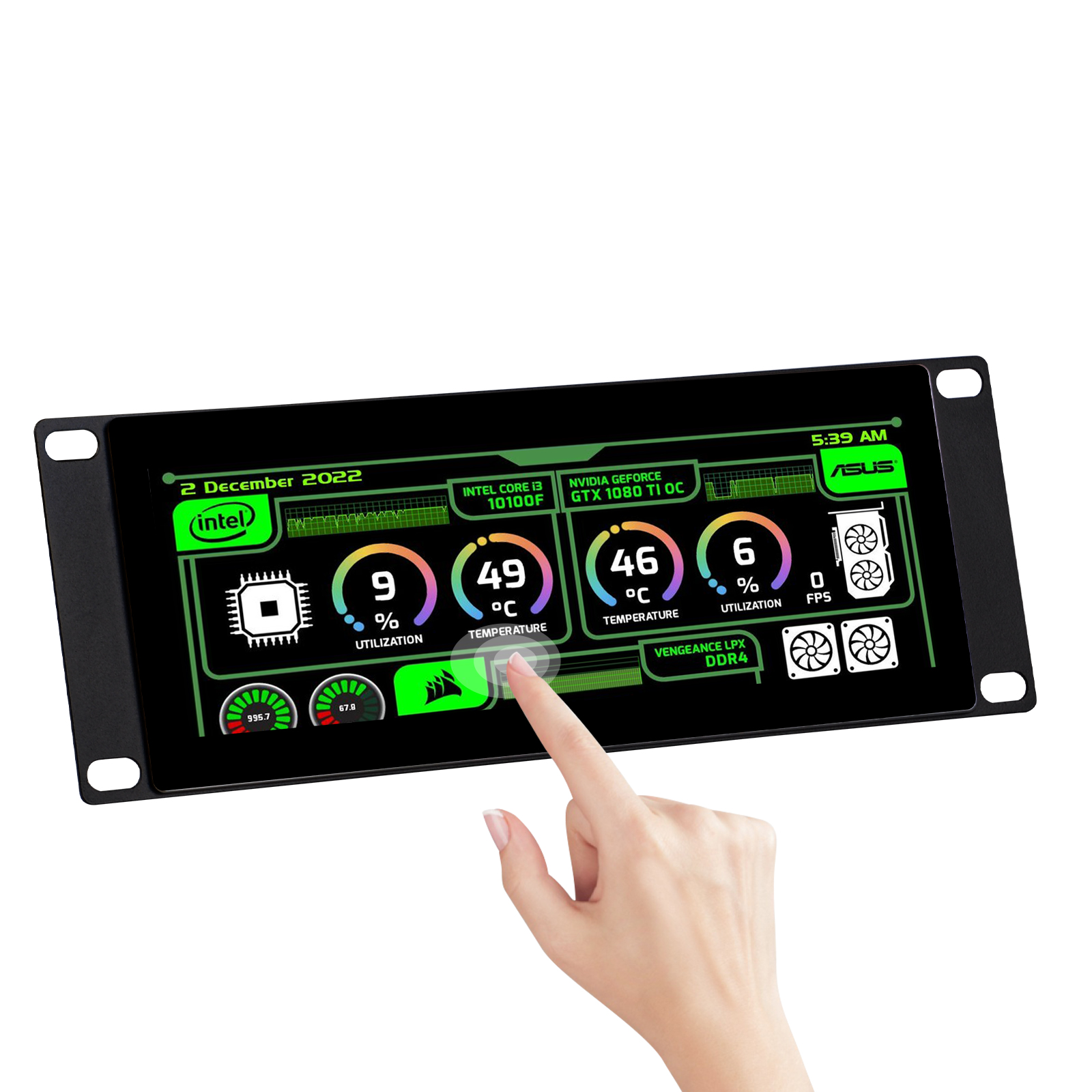 System monitoring dashboard