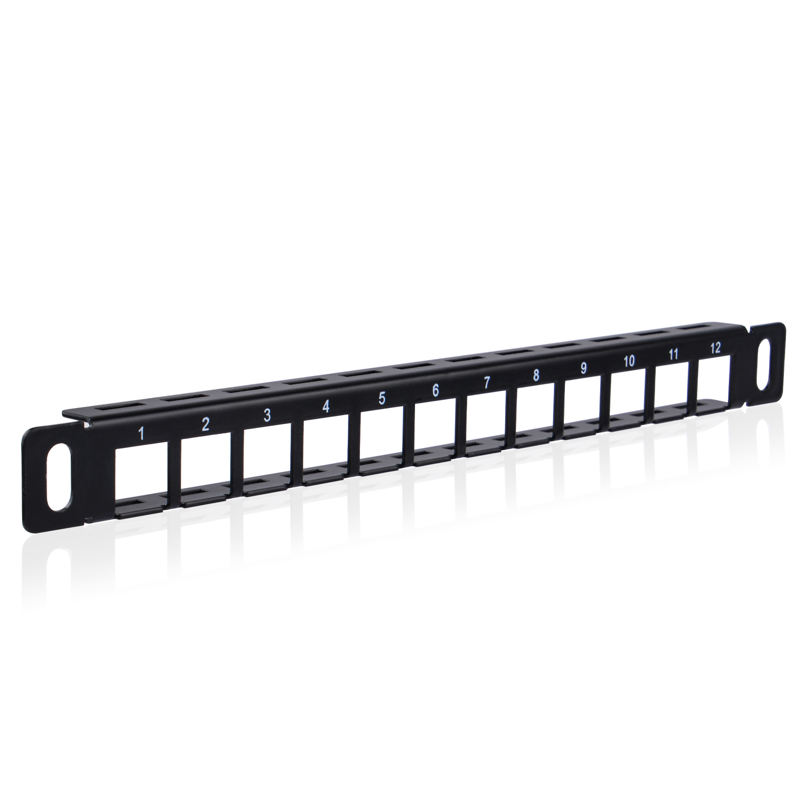 DP-0060 12-Port Blank Keystone Patch Panel