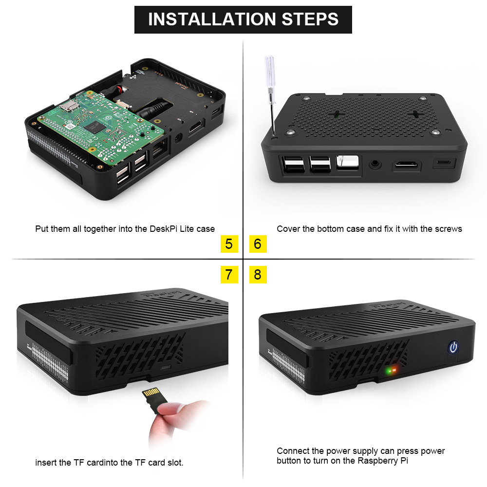 DeskPi Lite assemble 2