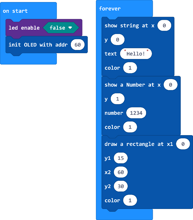 OLED Example Code